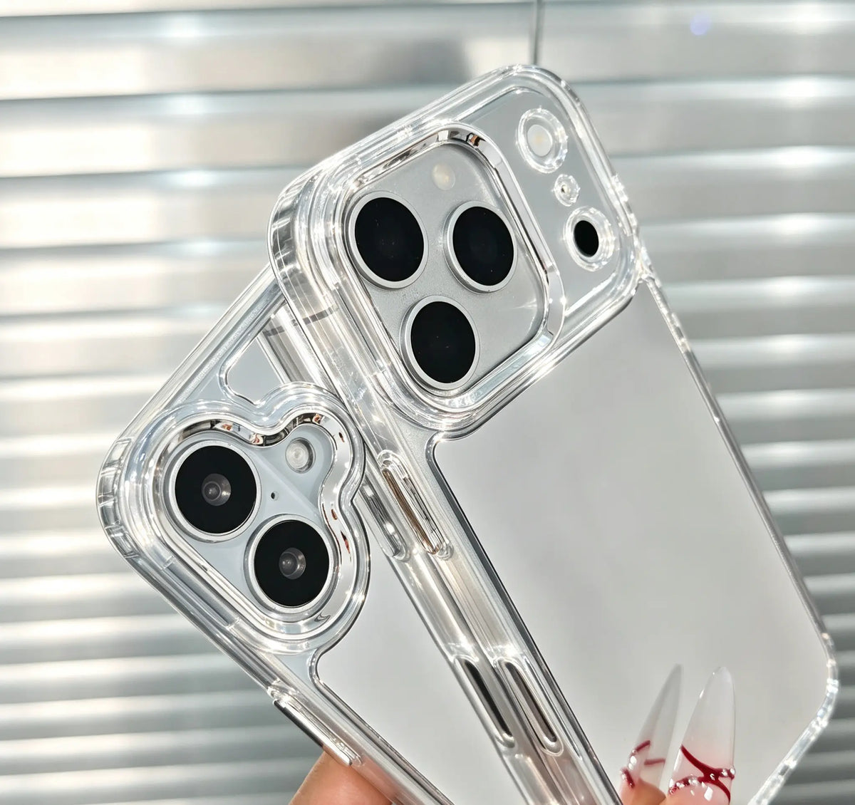 Acrylic Mirror Surface Phone Case for Iphone 17,16 Pro Max,16,15 Plus,14,13 Series - Drop-Proof, Anti-Yellowing Edges, Lightweight, Ideal for On-The-Go Users' Touch-Ups & Gifting
