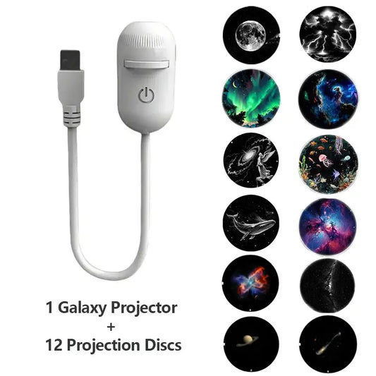 Galaxy Projector 2-In-1 Starry Sky Projector, Galaxy Star Projector Starry Projector Light, Galaxy Dual-Mode Night Light, Galaxy Projector USB