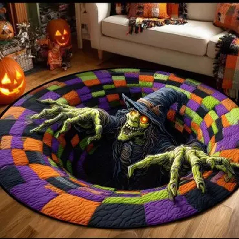 3D Illusion Halloween Rug - Monster Hand design